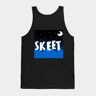 Skeet Language in Air over Moon Tank Top